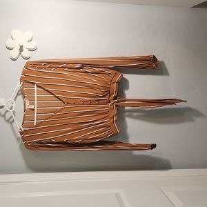 Sky and sparrow long sleeve burnt orange, blue and white